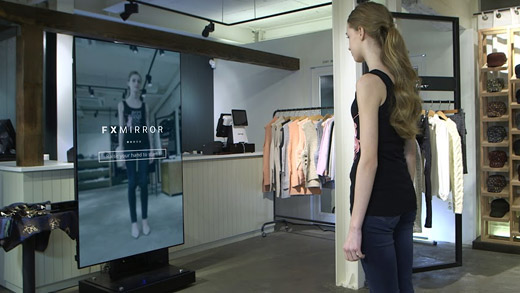 Futuristic dressing room - innovative retail and marketing solution