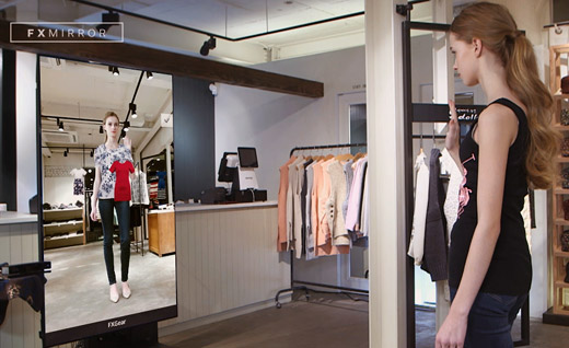 Futuristic dressing room - innovative retail and marketing solution