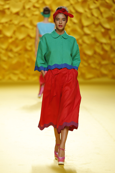 Agatha Ruiz de la Prada presented Spring/Summer 2016 collection during Mercedes-Benz Fashion Week Madrid