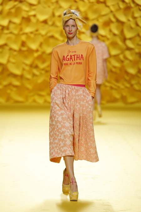 Agatha Ruiz de la Prada presented Spring/Summer 2016 collection during Mercedes-Benz Fashion Week Madrid