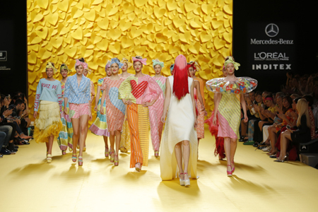 Agatha Ruiz de la Prada presented Spring/Summer 2016 collection during Mercedes-Benz Fashion Week Madrid