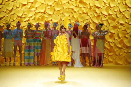 Agatha Ruiz de la Prada presented Spring/Summer 2016 collection during Mercedes-Benz Fashion Week Madrid