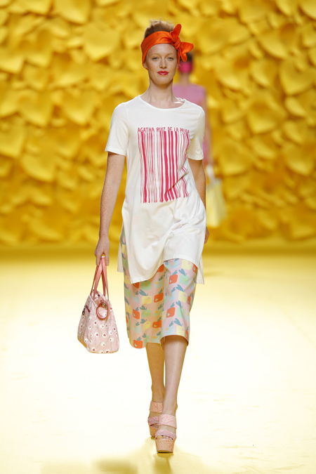 Agatha Ruiz de la Prada presented Spring/Summer 2016 collection during Mercedes-Benz Fashion Week Madrid