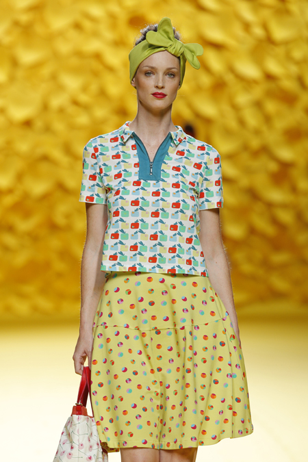 Agatha Ruiz de la Prada presented Spring/Summer 2016 collection during Mercedes-Benz Fashion Week Madrid