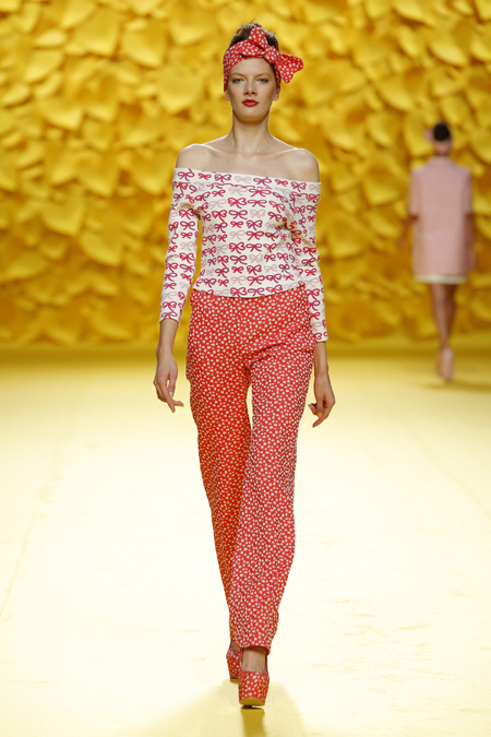 Agatha Ruiz de la Prada presented Spring/Summer 2016 collection during Mercedes-Benz Fashion Week Madrid