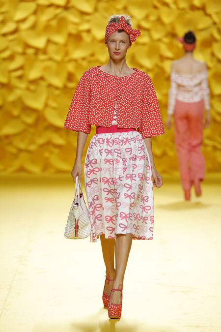 Agatha Ruiz de la Prada presented Spring/Summer 2016 collection during Mercedes-Benz Fashion Week Madrid