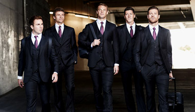 Players from  Bayern Munich wearing Armani Made-to-Measure