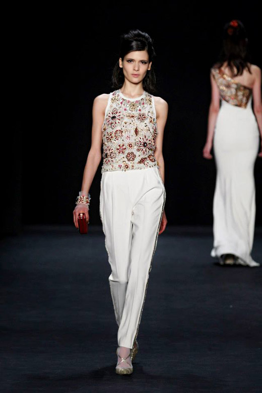 Badgley Mischka Fall-Winter 2015/2016 collection at MBFW New York