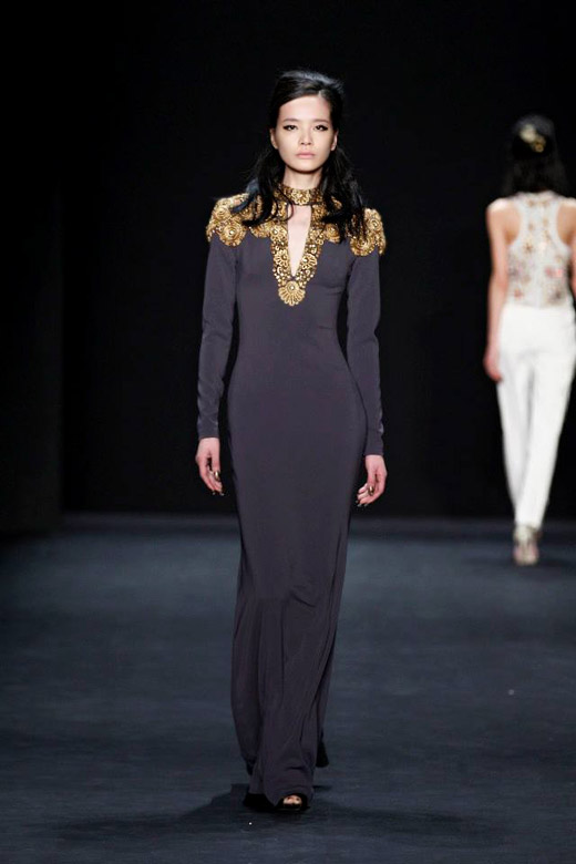 Badgley Mischka Fall-Winter 2015/2016 collection at MBFW New York