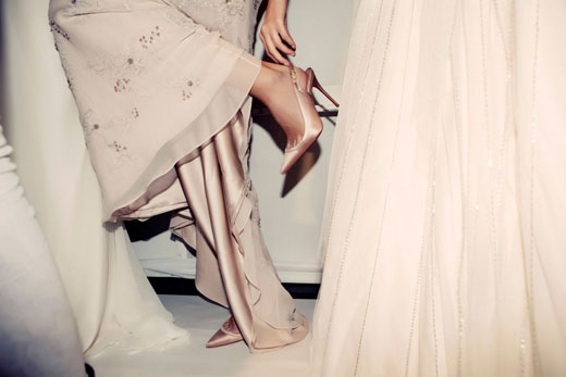 Christian Louboutin Partners with Three Designers at Bridal Fashion Week