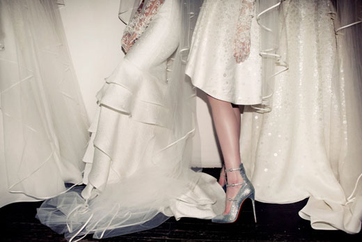 Christian Louboutin Partners with Three Designers at Bridal Fashion Week