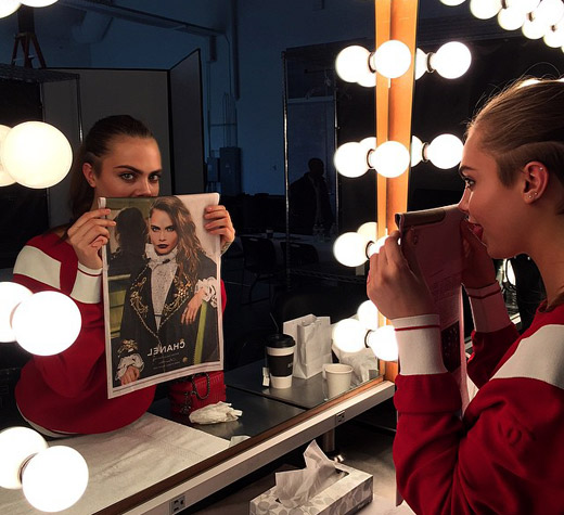 Cara Delevingne with sexy military look in the new Chanel campaign