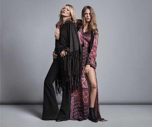 Kate Moss, Cara Delevingne and Mango - a spectacular merger