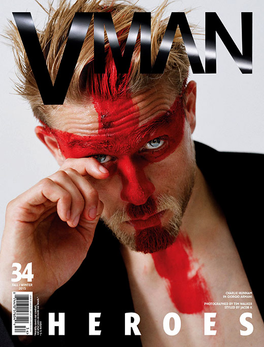 Sexiest Man Alive Charlie Hunnam looks amazing on the cover of VMAN