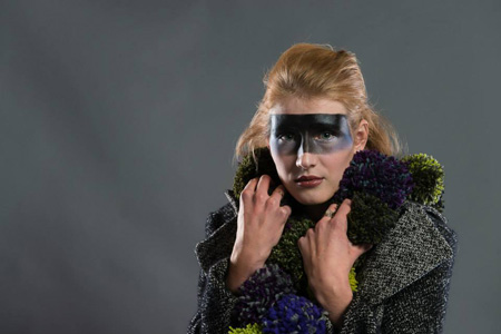 Fashion designer Chloe Henris loves to transform different materials into original clothes 