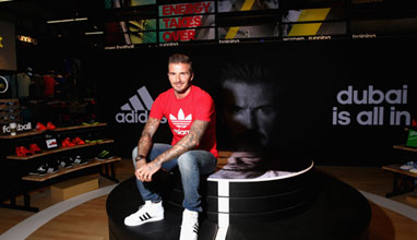 David Beckham opens new Adidas Store in Dubai