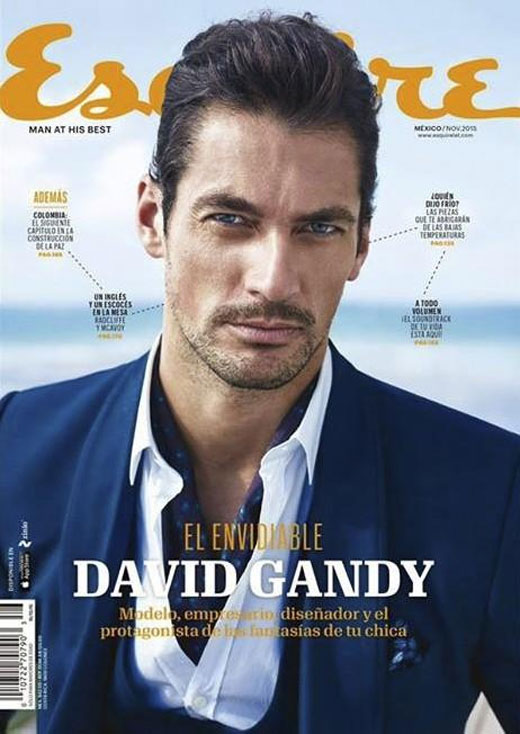 David Gandy covers Esquire Mexico
