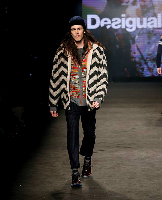 Desigual Fall-Winter 2015/2016 menswear collection at 080 Barcelona Fashion week