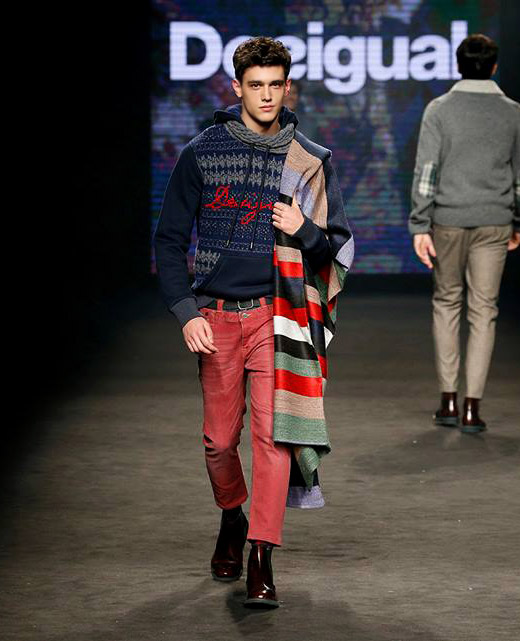 Desigual Fall-Winter 2015/2016 menswear collection at 080 Barcelona Fashion week