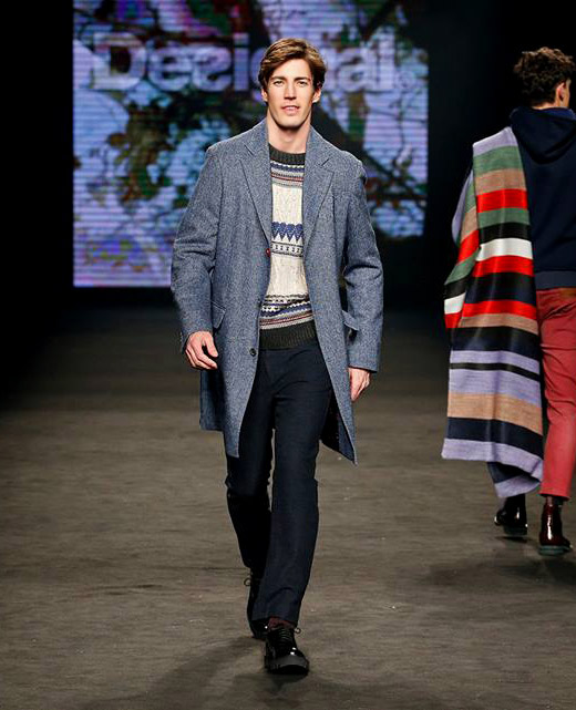 Desigual Fall-Winter 2015/2016 menswear collection at 080 Barcelona Fashion week