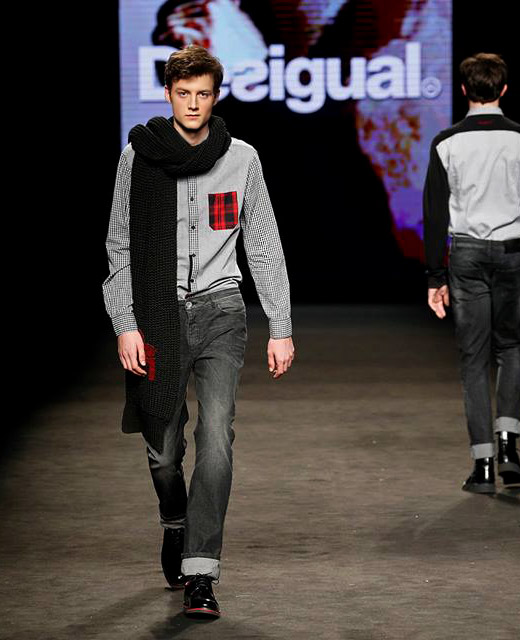 Desigual Fall-Winter 2015/2016 menswear collection at 080 Barcelona Fashion week