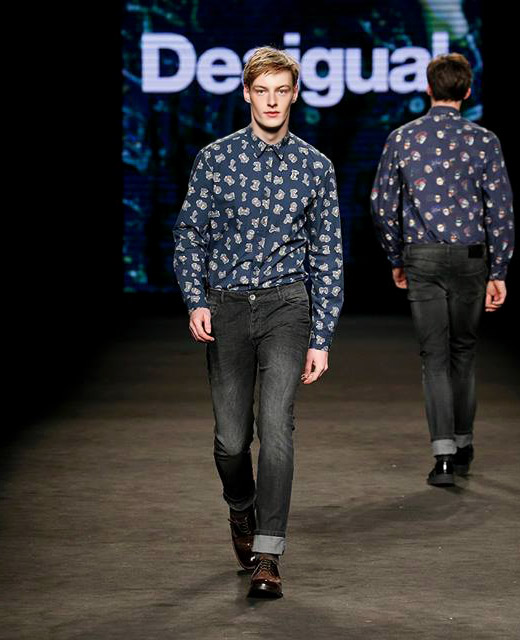 Desigual Fall-Winter 2015/2016 menswear collection at 080 Barcelona Fashion week