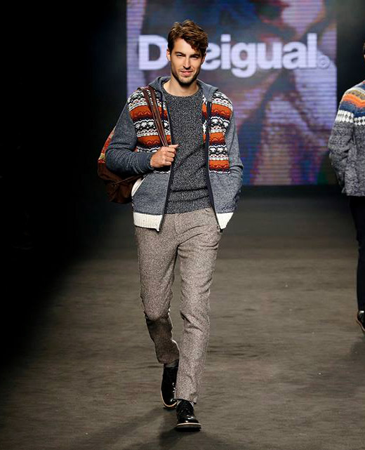 Desigual Fall-Winter 2015/2016 menswear collection at 080 Barcelona Fashion week