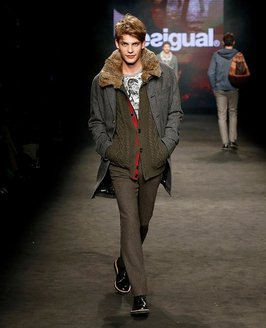 Desigual Fall-Winter 2015/2016 menswear collection at 080 Barcelona Fashion week