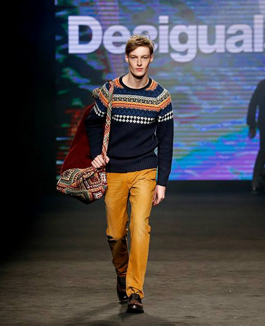 Desigual Fall-Winter 2015/2016 menswear collection at 080 Barcelona Fashion week