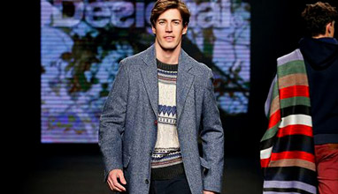 Desigual Fall-Winter 2015/2016 menswear collection at 080 Barcelona Fashion week