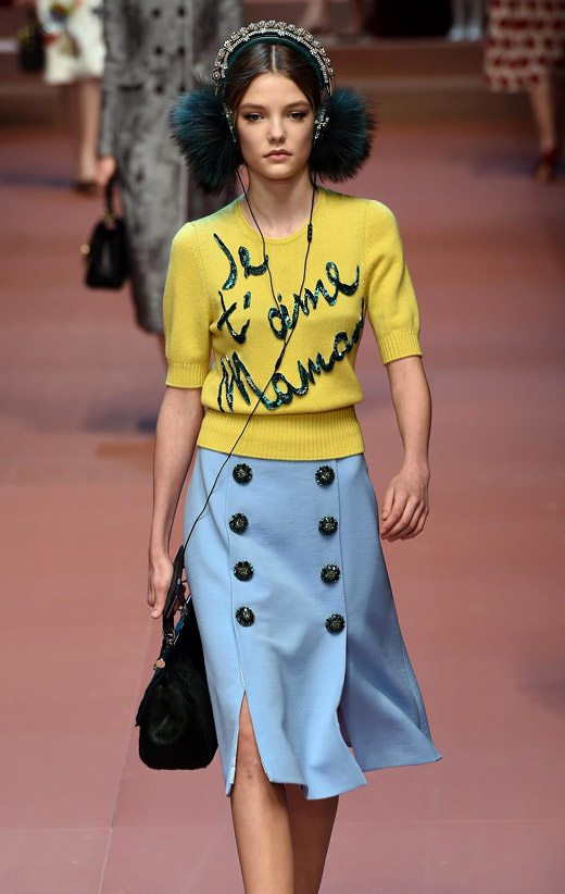 Women's fashion: Dolce&Gabbana Fall-Winter 2015/2016 collection