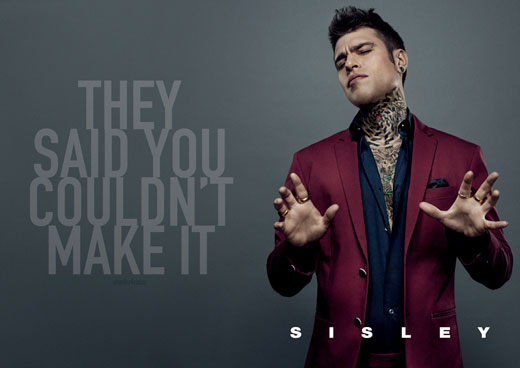 Milan-born rapper Fedez, media personality of the year, is the new face of Sisley’s SS 2015 campaign