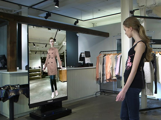 Futuristic dressing room - innovative retail and marketing solution