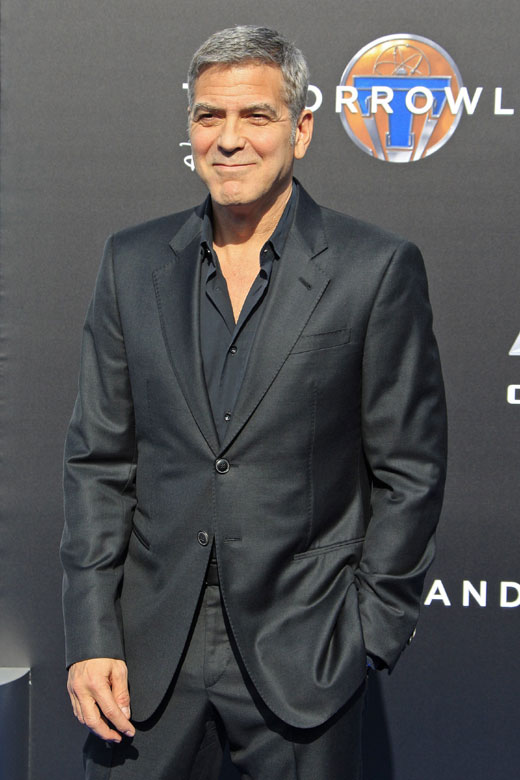 George Clooney style: Wearing a suit