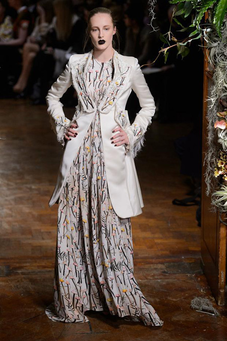 Giles presented Autumn/Winter 2015 during London Fashion Week