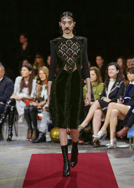 Givenchy presented Autumn/Winter 2015 during Paris Fashion Week