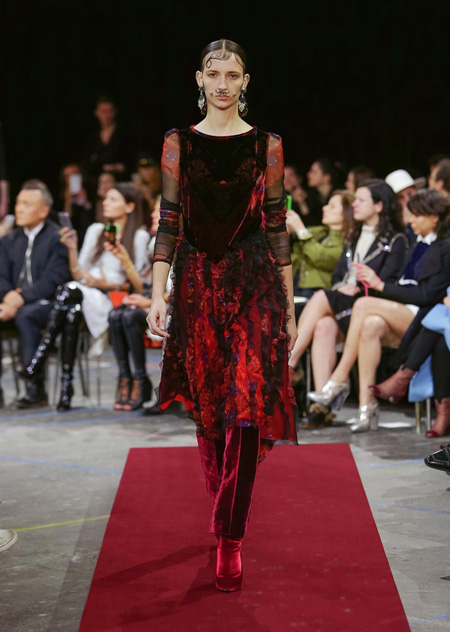 Givenchy presented Autumn/Winter 2015 during Paris Fashion Week