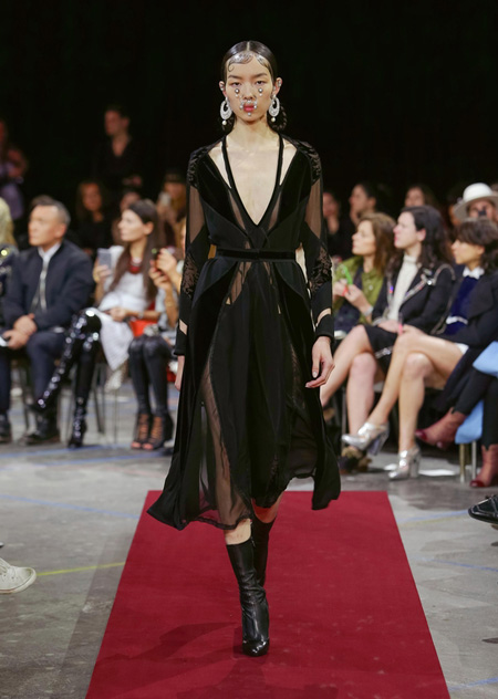 Givenchy presented Autumn/Winter 2015 during Paris Fashion Week