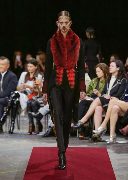 Givenchy presented Autumn/Winter 2015 during Paris Fashion Week