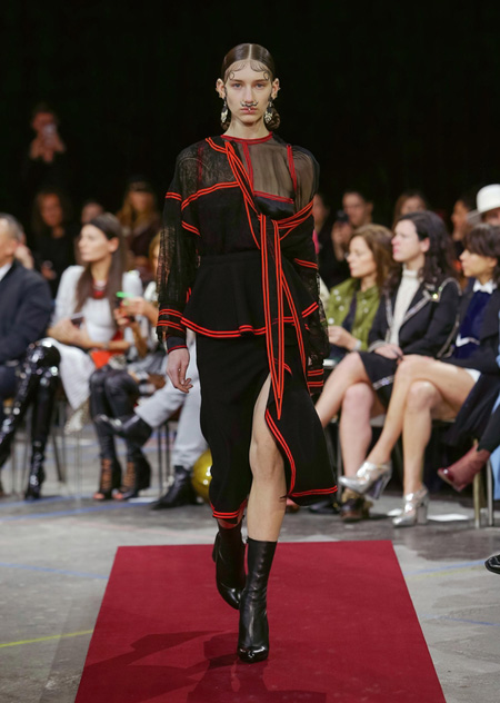 Givenchy presented Autumn/Winter 2015 during Paris Fashion Week