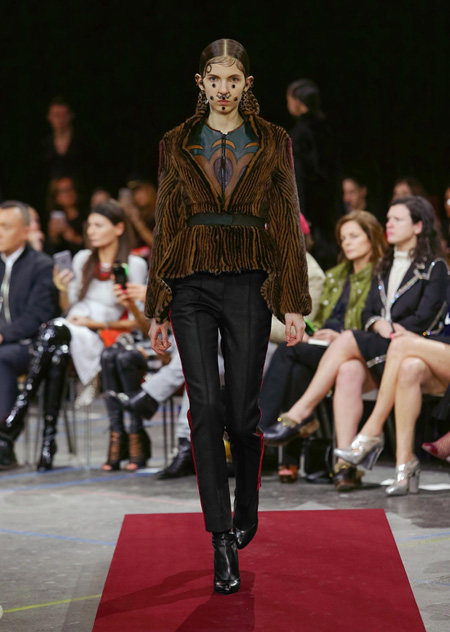 Givenchy presented Autumn/Winter 2015 during Paris Fashion Week