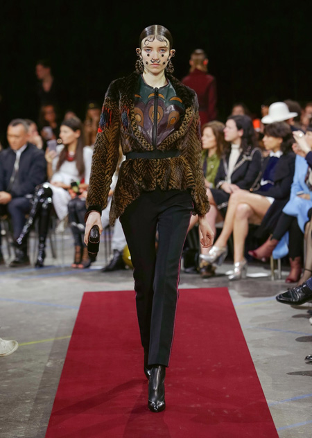 Givenchy presented Autumn/Winter 2015 during Paris Fashion Week