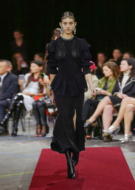 Givenchy presented Autumn/Winter 2015 during Paris Fashion Week