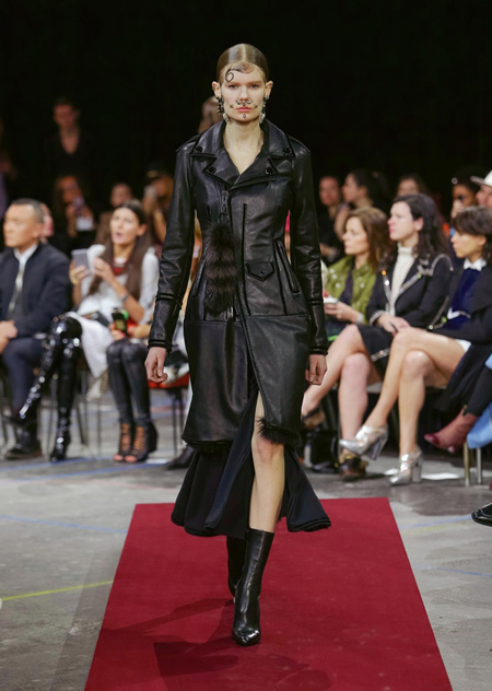 Givenchy presented Autumn/Winter 2015 during Paris Fashion Week