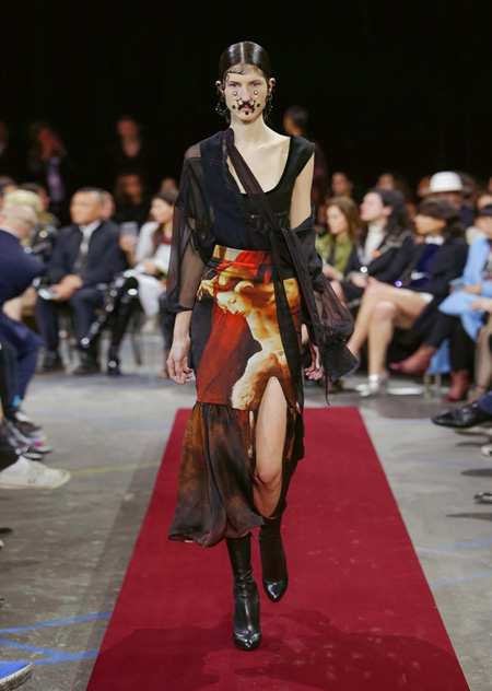 Givenchy presented Autumn/Winter 2015 during Paris Fashion Week