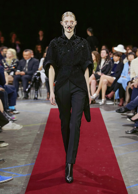 Givenchy presented Autumn/Winter 2015 during Paris Fashion Week