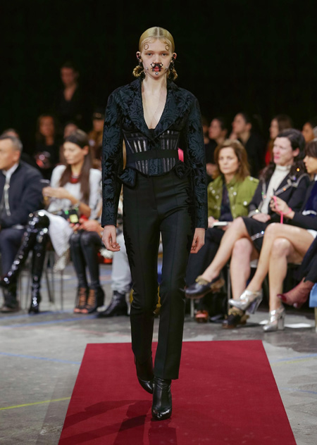 Givenchy presented Autumn/Winter 2015 during Paris Fashion Week