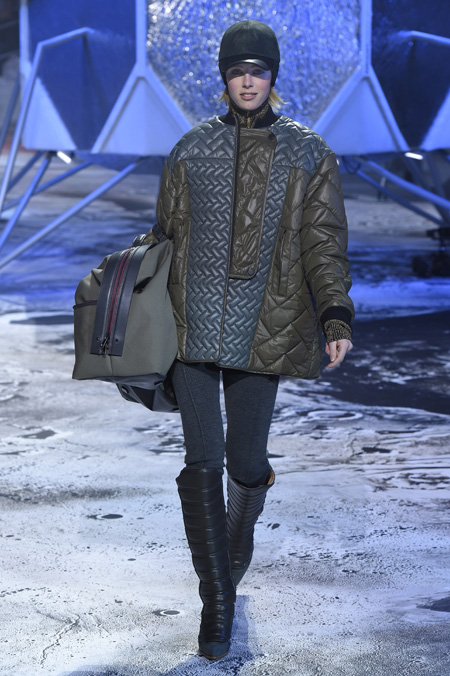 Lunar landscape at H&M Studio show for Autumn/Winter 2015 at Paris Fashion Week 