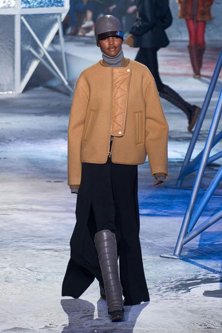 Lunar landscape at H&M Studio show for Autumn/Winter 2015 at Paris Fashion Week 