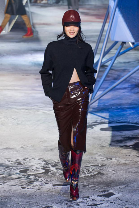 Lunar landscape at H&M Studio show for Autumn/Winter 2015 at Paris Fashion Week 